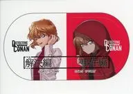 シェリー(解決編/微笑み)＆灰原哀(事件編/フード) 事件編/解決編マーカーシール 「名探偵コナンTCG Case-Booster 08 哀色の宿命」 BOX購入特典