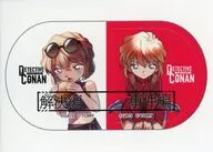 灰原哀(解決編/ハンバーガー)＆灰原哀(事件編/座り) 事件編/解決編マーカーシール 「名探偵コナンTCG Case-Booster 08 哀色の宿命」 BOX購入特典