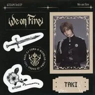TAKI(＆TEAM) ステッカーシート 「CD We on Fire 通常盤」 封入特典