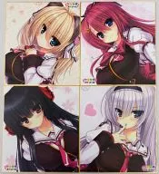 MAIN HEROINE Character CTO SHIKISHI 4-PACK SET "JEALOUSY STREAM" ANNIVERSARY GRAND lottery Character CTO SHIKISHI PRIZE PRIZE