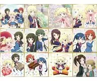 Conjunto de 12 tipos "Hello! Kin'iro Mosaic Trading Mini Shikishi"