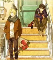 Eiji Okumura & Ash Lynx (Flower Bouquet) 「 BANANA FISH Mini Color Paper Collection with Stand 」