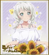EVE Wakamiya (ilustración ilustrada) "BANg Dream! Girls Band Party! ~ 2019 Summer ~ in Shibuya MARUI Trading Mini Color Paper girasol ver."