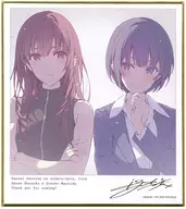 Special gift for the second week of "Saekano: How to Raise a Boring Girlfriend Fine", the first mini colored paper drawn by Akane 紅坂 & Sonoko Machida and Kurenai Fukasaki.