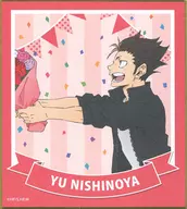 Evening Nishiya "Haikyu! TO THE TOP Tokyu Hands limited edition illustration trading mini colored paper"