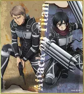 ジャン＆ミカサ ミニ色紙 「わくドキくじ 進撃の巨人-attack on titan-」 K賞