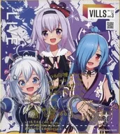 .LIVE【B】 箔押しメッセージ付き色紙 「webpon バーチャルYouTuber VILLS vol.3(DAY2)」 A賞