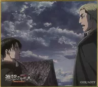 リヴァイ＆エルヴィン ミニ色紙 「くじ引き堂 進撃の巨人 オンラインくじ Break of Dawn」 D-7賞