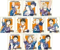 Set of 10 kinds "Haikyu! Trading Ani-Art 3rd Mini Colored Paper"