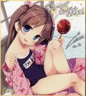 [単品] 夏葉 描き下ろし色紙 「まいてつ＆ものべの」 Lose 抱き枕カバーキャンペーン 対象商品購入特典