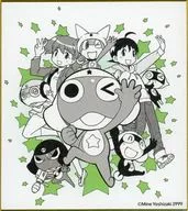 10.ケロロ小隊＆新ケロロ＆日向冬樹＆日向夏美 ミニ色紙 「くじ引き堂 ケロロ軍曹 オンラインくじ」 I-10賞