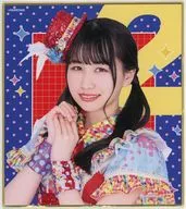 中村朱里 ミニ色紙 2(衣装：袖あり) 「DMMスクラッチ! 虹のコンキスタドール武道館公演開催記念 スクラッチ」 D-18賞