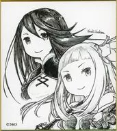 Idea Lee & Agnes Obliage Mini Colored Paper "Brest Ivry Default 10th Anniversary Exhibition" Square Enix 2022 Autumn - 2023 Spring Asano Team Title Cross Mini Colored Paper Gift Plan Item