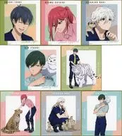 Juego de 8 tipos "Blue Rock x parque zoológico de Tobu Illustrated Breeder ver. Trading Mini Shikishi"