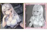 アーリャ(制服/暑い日)＆制服/伏し目) ミニ色紙2枚セット 「くじ引き堂 時々ボソッとロシア語でデレる隣のアーリャさん オンラインくじ 第2弾」 C-5賞