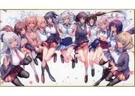 集合(ヒロイン全員集合イラスト) 特注サイズ色紙 「アマカノ2+ ビジュアルファンファック ドラマCD付限定版+画集既刊5冊+画集全巻収納BOX+Wタペストリー5枚フルセット+BOXイラストタペストリー」 オフィシャル通販購入特典