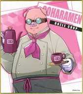 おおはらMEN ミニ色紙(カフェ店員 Ver.) 「GiGO コラボカフェ ドズル社(2022)」