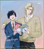 Mao Tsuchiya e Hisashi Otomo Mini-papel colorido com ilustração de jaqueta "Blu-ray Crepúsculo Out Focus Volume 1" Bônus de compra de animação