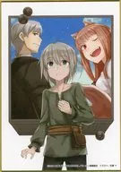 架け替えカバー6巻 A6ミニ色紙 「くじ引き堂 狼と香辛料 オンラインくじVol.2」 D-6賞