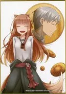 架け替えカバー16巻 A6ミニ色紙 「くじ引き堂 狼と香辛料 オンラインくじVol.2」 D-16賞