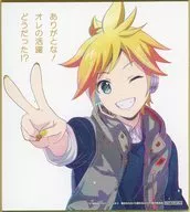 ストリートのセカイの鏡音レン 描き下ろしミニ色紙 「劇場版プロジェクトセカイ 壊れたセカイと歌えないミク」 4週目入場者特典