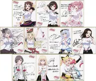 全10種セット 複製メッセージ付きミニ色紙 「BanG Dream! ガールズバンドパーティ! 10周年の軌跡展」 入場特典
