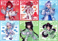 全6種セット ランダムミニクリア色紙 「バーチャルYouTuber にじさんじ さんばか 6th Anniversary」 オフィシャルストア限定購入特典