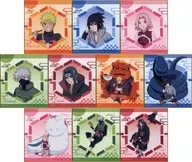 全10種セット 「NARUTO-ナルト- 疾風伝 トレーディングミニ色紙 一休み」