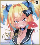 パイン(サキュバスギャル) 複製キスマーク付き!サイン色紙 「コナミ プレミアムくじ ONLINE ボンバーガール パインがいっぱいくじ」 C-1賞