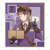 フランス 「アニメ ヘタリア World★Stars アニメイトフェア in 2025 描き下ろし 郵便屋ver. トレーディングミニ色紙」