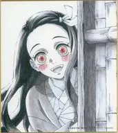 Nezuko Kamado (illustration by Kimiko 仲敷) "Anime Demon Slayer Hashira Training Dining / Hashira Dining New Random Replica Mini Colored Paper A Web Shop KUJI"
