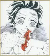 竈門炭治郎(茂木貴之イラスト) 「アニメ 鬼滅の刃 柱稽古ダイニング・柱ダイニング 新規ランダム複製ミニ色紙A WEB SHOPくじ」