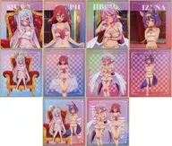 全10種セット 「ノーゲーム・ノーライフ POP UP SHOP ～パジャマパーティー～ 描き下ろしトレーディングミニ色紙 ナイトウェア ver.」