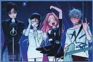 A.集合(ブルー) 色紙 「ALIEN STAGE×IPSTAR 潮玩星球 コラボカフェ 2024」