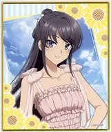 桜島麻衣 夏のおでかけ ミニ色紙 「くじ引き堂 青春ブタ野郎はサンタクロースの夢を見ない オンラインくじ」 D-2賞