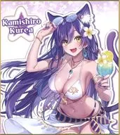 神城くれあ 水着 紫髪ver.(描き下ろし) ミニ色紙 「DMMスクラッチ! バーチャルYouTuber 神城くれあ スクラッチ第三弾」 D-4賞