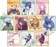 全10種セット 「NARUTO-ナルト- 疾風伝 トレーディングミニ色紙 ひと休み クラパレット」