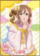 国木田花丸 描き下ろしイラストA6ミニ色紙 「くじ引き堂 ラブライブ!サンシャイン!! オンラインくじ Ver.LoveLive!Days～ゆめかわふぁっしょん～」 おまけキャンペーン景品