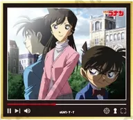 江戸川コナン(工藤新一)＆毛利蘭(建物) 「名探偵コナン トレーディングミニ色紙 場面写ver. vol.1」