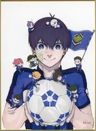 集合(中央潔/背景白) 「SHINJUKU ART WEEK ブルーロック×伊勢丹 ミニ色紙」