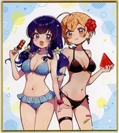 佐藤カンナ＆望月美都 デザインB ミニ色紙 「DMMスクラッチ! しゅがー・みーつ・がーる! スクラッチ」 D-3賞