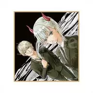 穂村燐＆水森楓(ブラック) 色紙 「COSMOS」