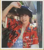 小澤廉 直筆サイン色紙 「2020年度卓上カレンダー きちゃったinハワイ」