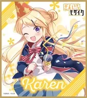 九条カレン(クラッカー) 「きんいろモザイク トレーディングミニ色紙」