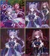 全4種セット ミニ色紙 「DMMスクラッチ! 偲ビ鬼 朝ノ瑠璃 feat. 柊優花」 D賞