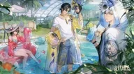 トキ＆ヒカル＆リン 泳池派対シリーズ 無辺トウ金色紙 「時光代理人 -LINK CLICK-」