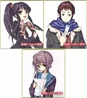 全3種セット いとうのいぢ描き下ろしミニ色紙 「劇場版 涼宮ハルヒの消失 リバイバル上映」 1週目入場者特典