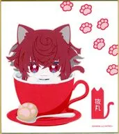 抜丸 「刀剣乱舞-ONLINE- 刀猫男士×コラボカフェ本舗『刀猫Cafe』第五弾 色紙」