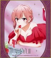 由比ヶ浜結衣A ミニ色紙 「DMMスクラッチ!×きゃらっとくじ[web] TVアニメ やはり俺の青春ラブコメはまちがっている。完 Pure Strawberry Kiss スクラッチ」 D-2賞