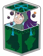 立花仙蔵 キャラ箱クッション 「忍たま乱太郎」